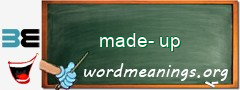 WordMeaning blackboard for made-up